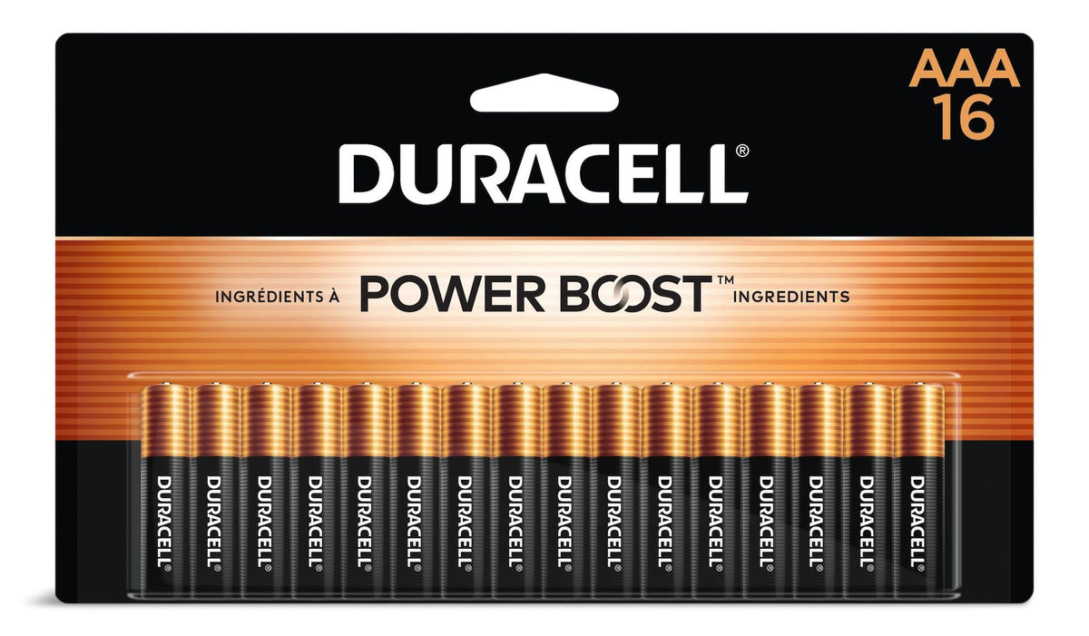 Duracell Coppertop AAA Batteries, Alkaline,16-pk