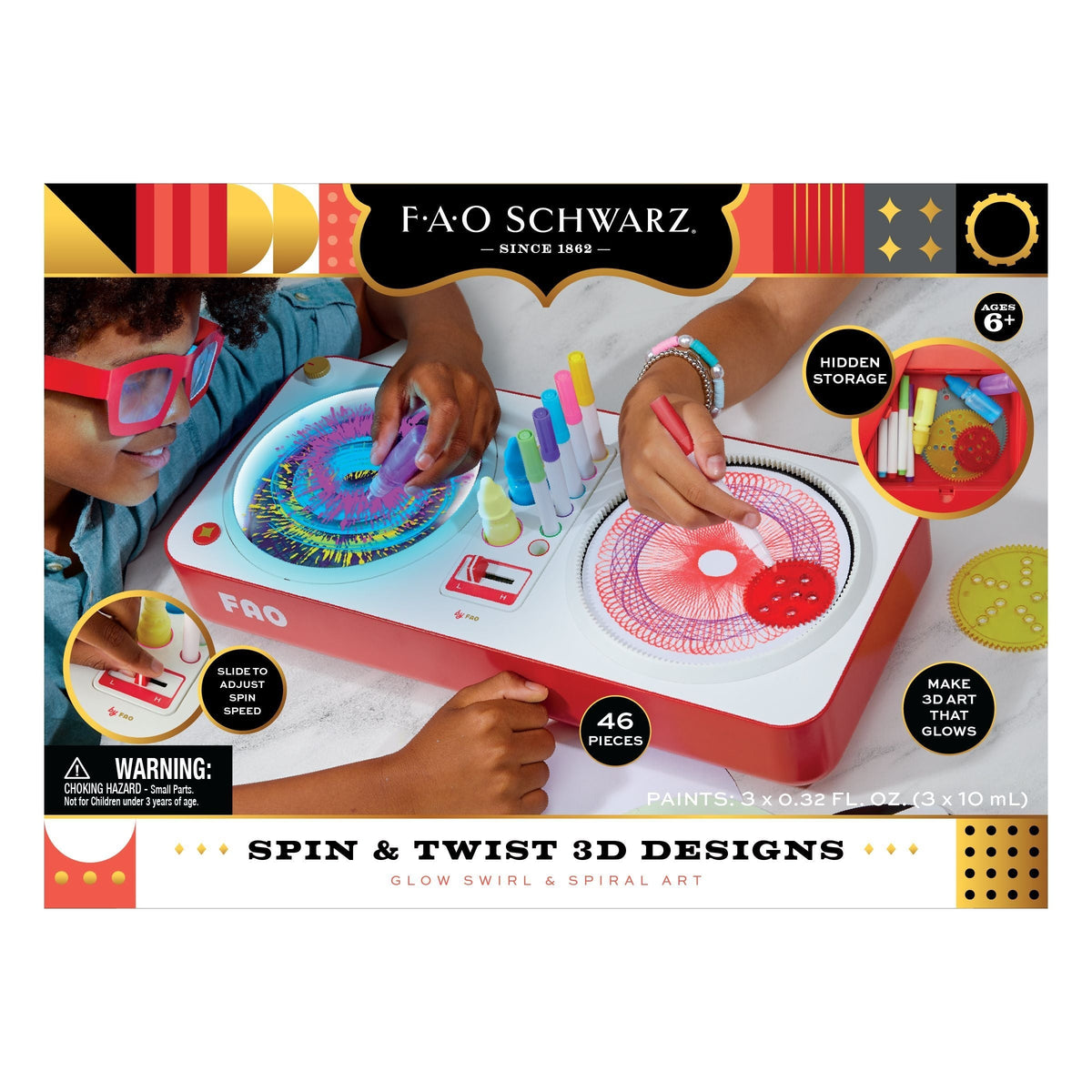 FAO Schwarz Toy Spin & Twist 3D Art, Assorted
