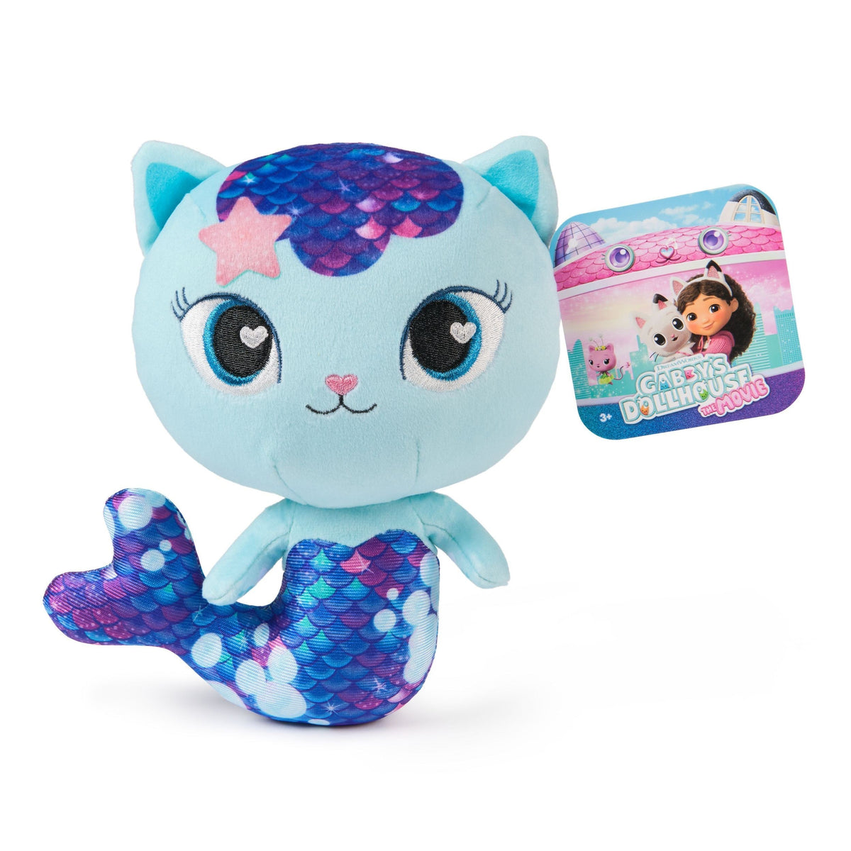 Gabby’s Dollhouse: The Movie Official Plush Toy, Cat Stuffed Animal, 8-in Plush, Ages 3+