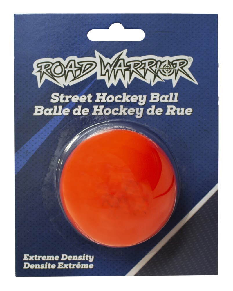Road Warrior Warm Weather Heavy Street Hockey Ball, Orange
