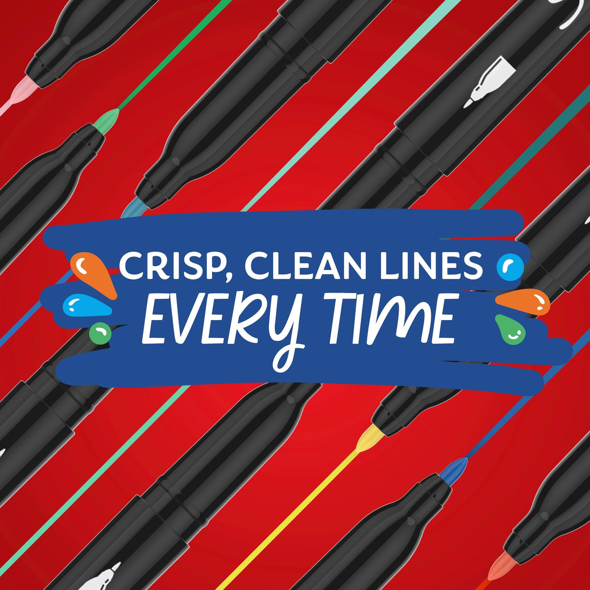 Sharpie Creative Markers, Fine Tip, 5 Pieces, Assorted Colours