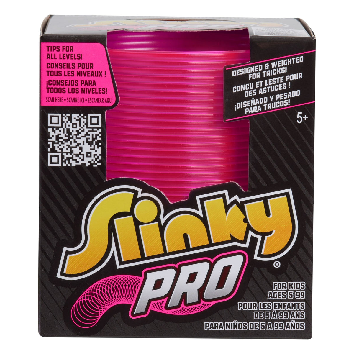 Slinky Pro Neon Colours with Pouch, 3.5-in