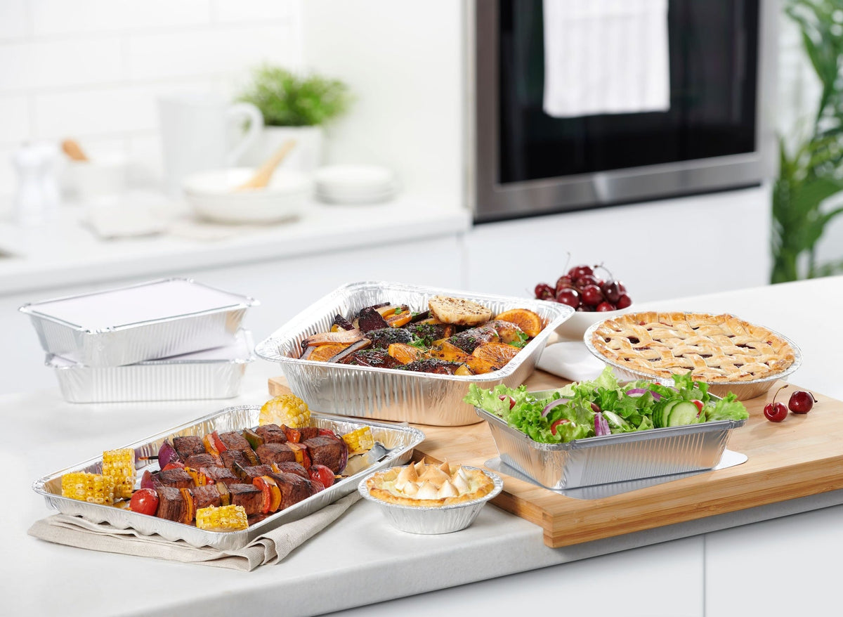 Starfrit Disposable Aluminum Half Steam Table Pan, 10-pk