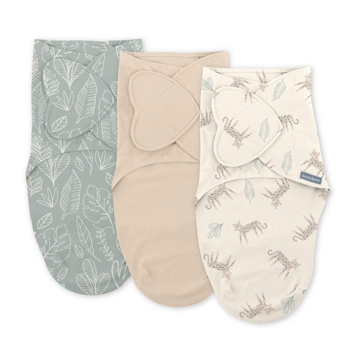 SwaddleMe Original Swaddle Adjustable Baby Wrap with Quick Change, Born Free, Size S/M, Ages 0-3m, 3-pk