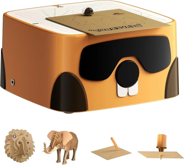 BEAVERBOT Kids Cardboard Cutter STEM Craft Kit, Ages 3 V6