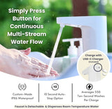 Mighty Sink Portable Sink: Patented Wash Station with Electronic Faucet | 2 Gallons | Easy Setup | Indoor & Outdoor Use | Ideal for Dishwashing, Camping Hygiene, Gardening, Pottery & More
