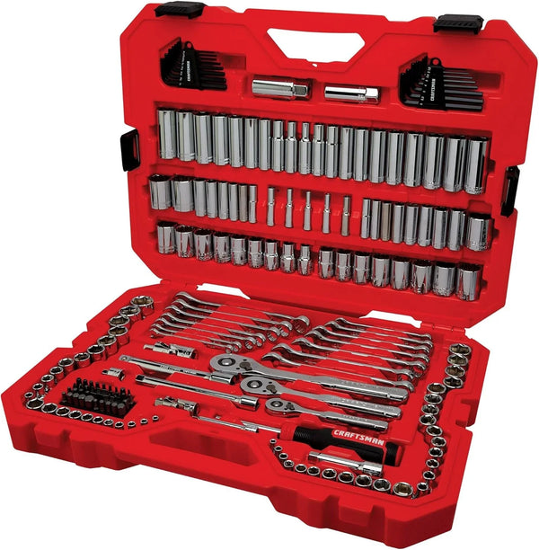 CRAFTSMAN Mechanics Tool Set, 1/4 and 3/8 Inch Drive, 189 Piece (CMMT12134) I5