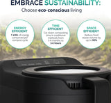 Electric Kitchen Composter 2.5L – Odorless Countertop Bin with Clear-View Lid, Smart Food Waste Disposal