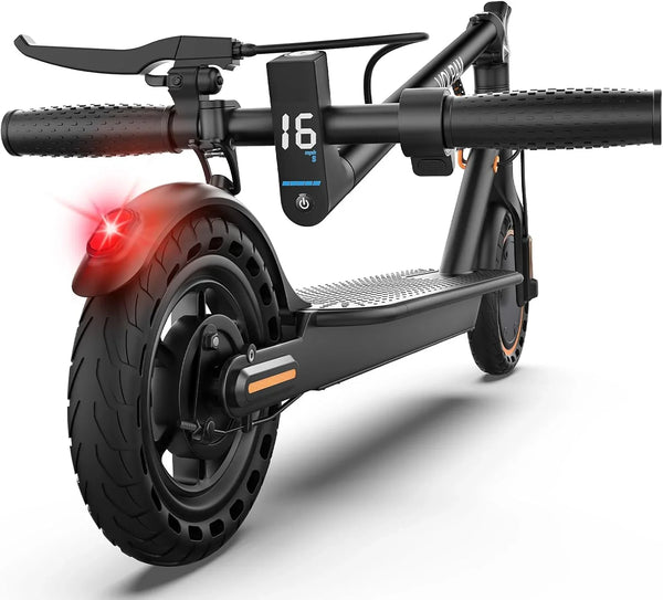 Electric Scooter, 350W Motor, 187Wh/281Wh Battery, 16/19Mph Top Speed, 8.5''Tires, Dual Braking, Folding Scooter H6