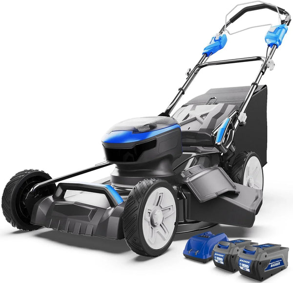 Lawn Mower 40V Brushless 18" Cordless, 5 Cutting Height Adjustments Electric Lawn Mower, Quickly Folding Within 5’s, 4.0AH Battery and Super Charger Included. J0
