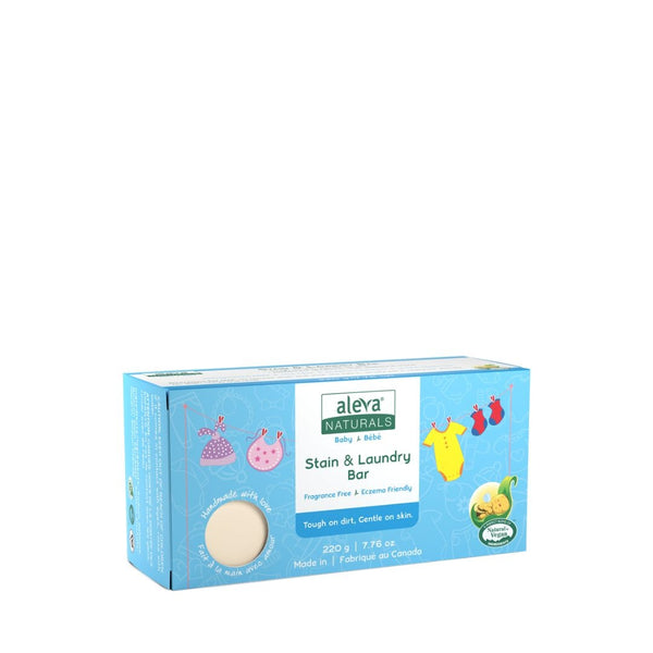 Aleva Naturals Plant-Based Stain and Laundry Bar, 220g J8