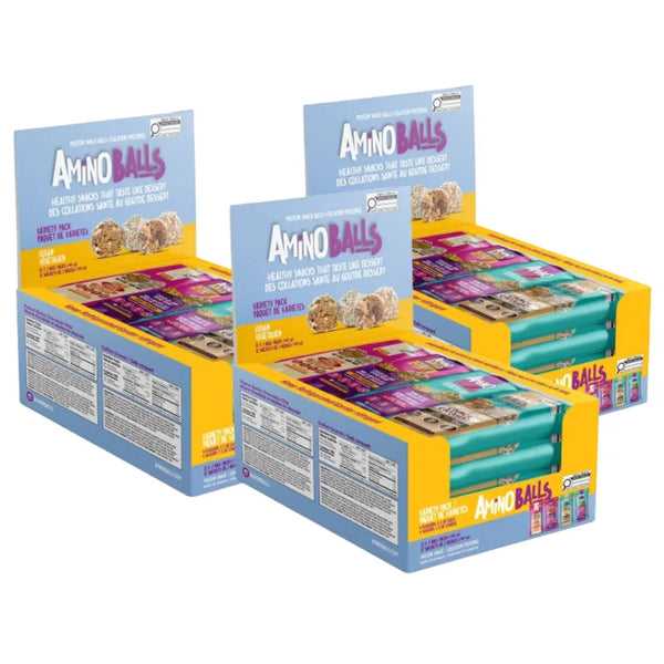 Amino Balls Vegan Protein Variety Pack, 36 x 40 g J3