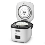 As Seen On TV Ceramic Nonstick Rice Cooker, White, 1-qt