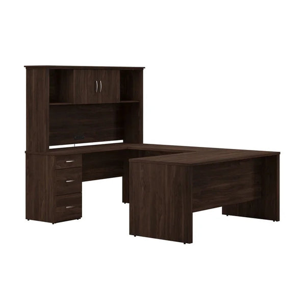 Bestar - Gosford U-Shaped Desk with Hutch Q3