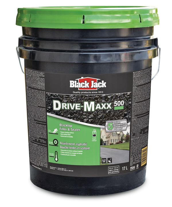 Black Jack Drive-Maxx 500 5-Year Asphalt Driveway Filler & Sealer, 32.5 sq. m Coverage, 17-L L5