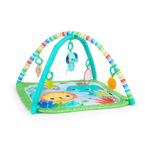 Bright Starts Wild Wiggles Activity Mat with Toy Bar F9
