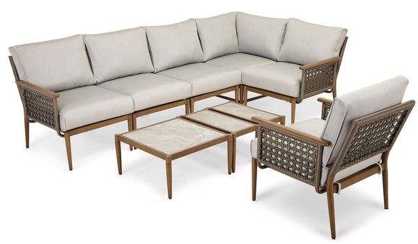 CANVAS Baffin All-Weather Wicker Outdoor/Patio Conversation Set with Custom Fit Cover O1