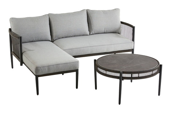 CANVAS Brooks Outdoor Patio Sectional Set, 3-pc, Water/Stain/Fade-Resistant Cushions O2