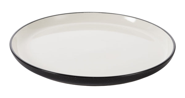 CANVAS Catalone Dinner Plate, 1-pc, Black/White Y9