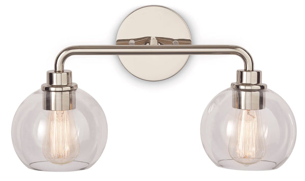 CANVAS Fuller 2-Light Vanity Light Fixture, Polished Nickel V1