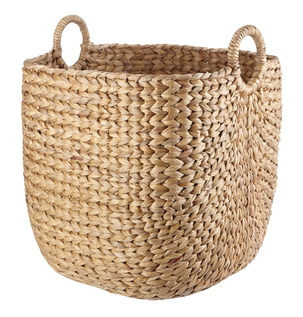 CANVAS Nola Hand Woven Basket, Large, 16 15/16 x 16 15/16 x 18 1/2-in T0