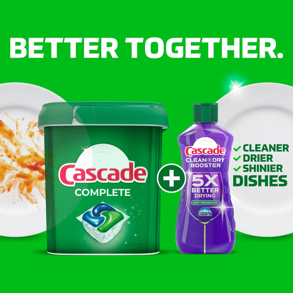 Cascade Complete ActionPacs, Dishwasher Detergent Pods, Fresh, 80 Count F3