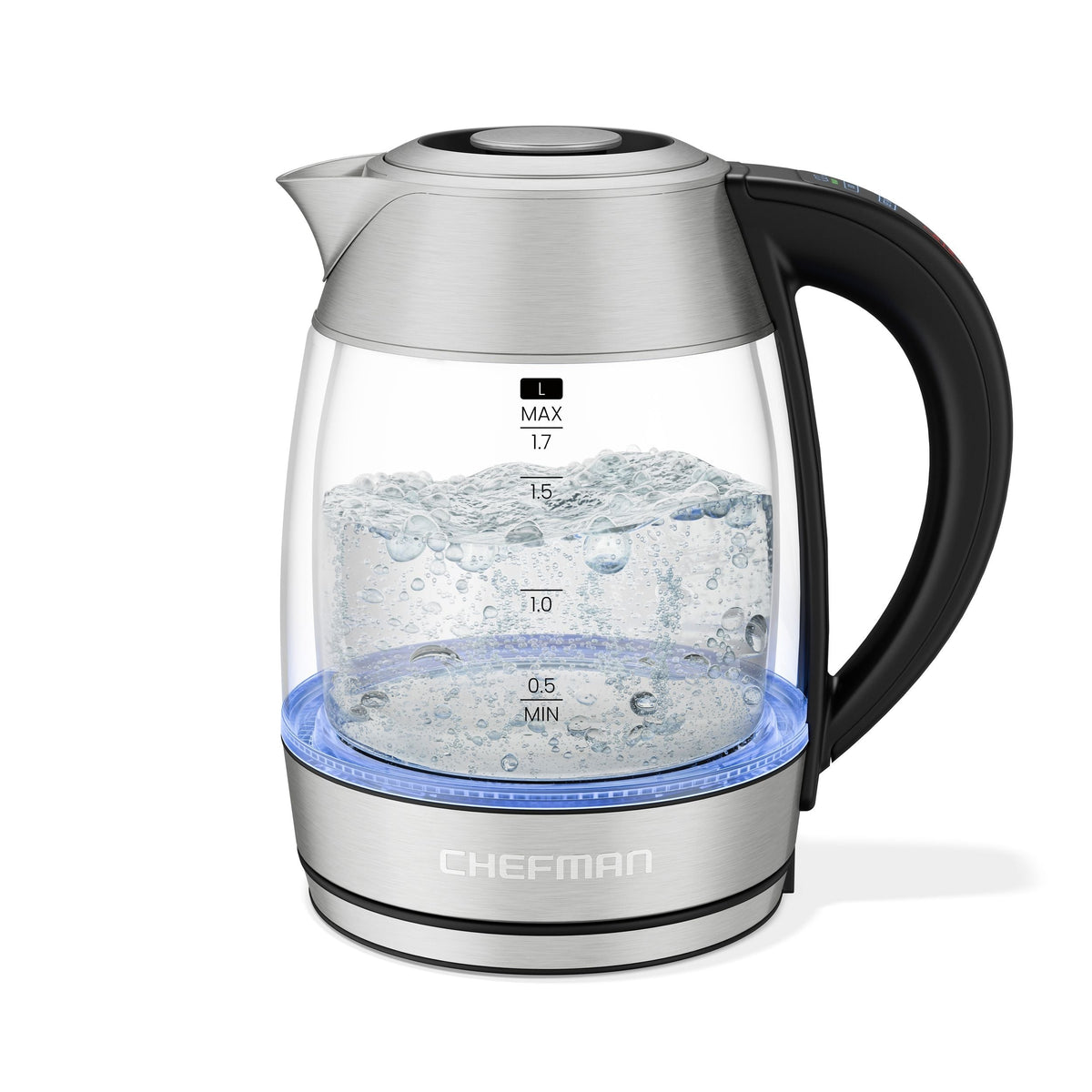 Chefman Custom-Temp 1.5L Digital Double Glass Kettle