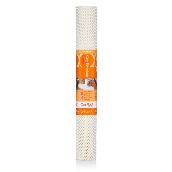 Con-Tact Grip Premium Non-Adhesive Cushioned Shelf/Drawer Liner, White, 20-in x 4-ft N5