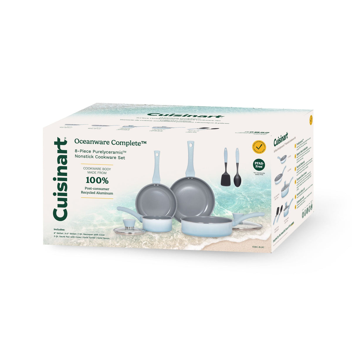 Cuisinart Oceanware 8-Piece Ceramic Set, Ombre