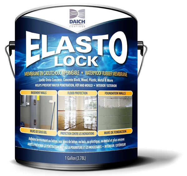 Daich Coatings Elasto-Lock Damp-Proof Rubber Membrane, 3.78-L/1-Gallon K8