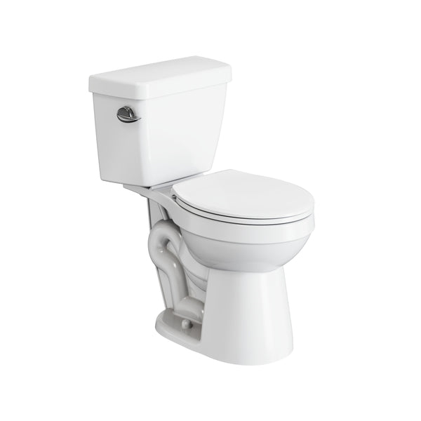 Danze 2-Piece Round Toilet Bowl with Soft Close, White, 4.8-L, Single Flush U5