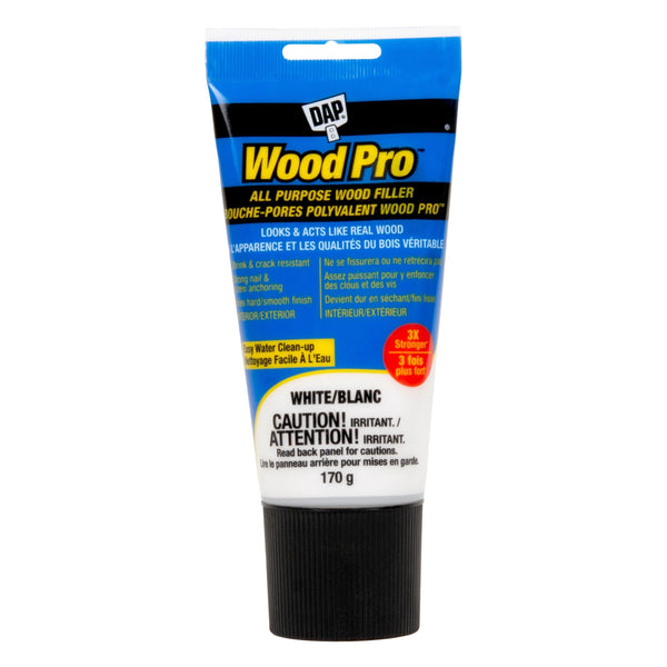 DAP WOODPRO Latex All Purpose Wood Filler, White, 170-g G4
