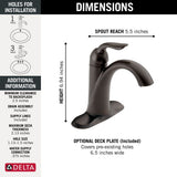 Delta 1HDL Centerset Lavatory Faucet, Venetian Bronze