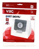 Dirt Devil Type O Replacement Allergen Vacuum Cleaner Bags, 3-pk