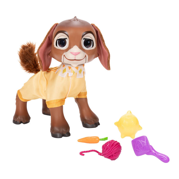 Disney Wish Magical Movable & Talking Valentino & Star Set with Sounds, Large Interactive 12-in Toy Figure for Kids, Ages 3+ W7