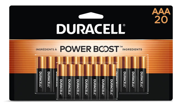 Duracell Coppertop AAA Batteries, Alkaline, 20-pk C1