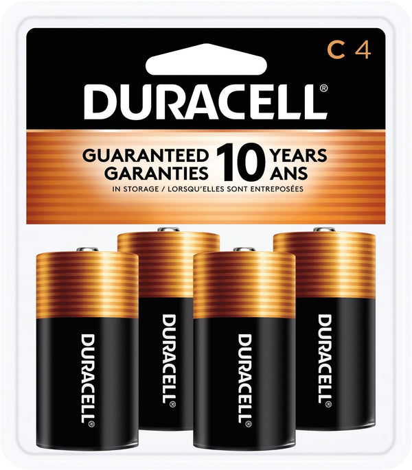 Duracell Coppertop C Alkaline Batteries, All Purpose, 4-pk O6