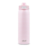 Ello Pop & Fill Insulated Stainless Steel Kids' Water Bottle with Dual Sip & Chug Lid, Various Colours, 18-oz