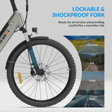 5TH WHEEL W18B Electric Bike for Adult with 350W Motor, 26 in Electric Mountain Bike with 36V 10.4Ah Removable Battery Ebike, Electric Bicycle...