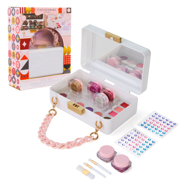 FAO Schwarz Girls Purse Makeup Case, Pink K1