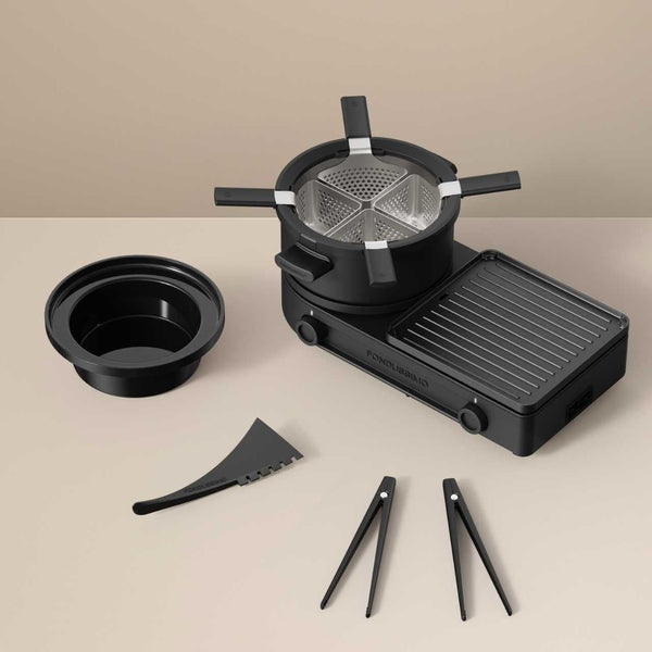 Fondussimo Fondue & Grill Set, Black B5
