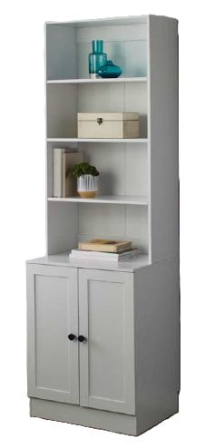 For Living Bookcase Cabinet, White N3