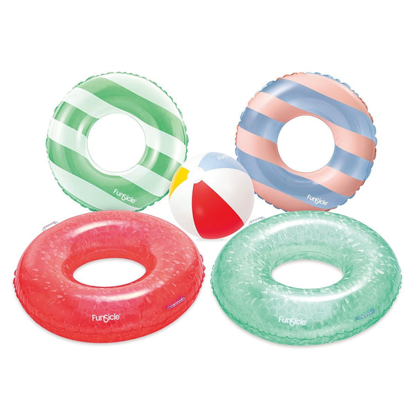 Funsicle Inflatable Pool Float Fun Tube Party Pack, 5-pcs, Ages 14+ B7