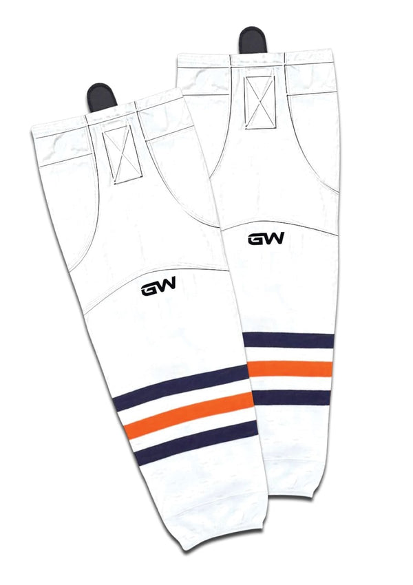 Gamewear 8500 Pro Team Performance Hockey Socks, Edmonton Oilers Away Colours, Assorted Sizes I4