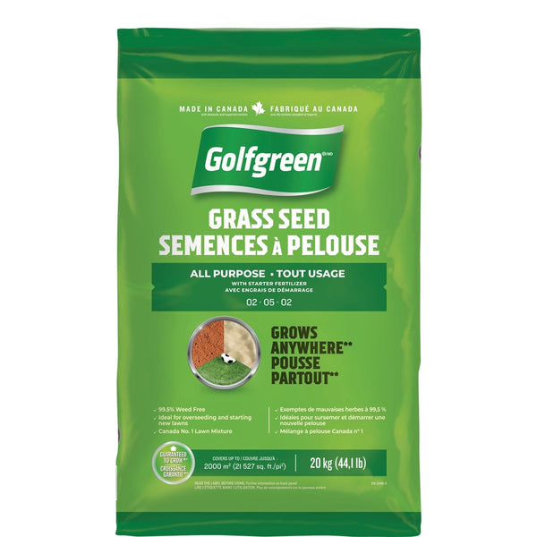 Golfgreen All Purpose Grass Seed with Starter Fertilizer, 20kg K5
