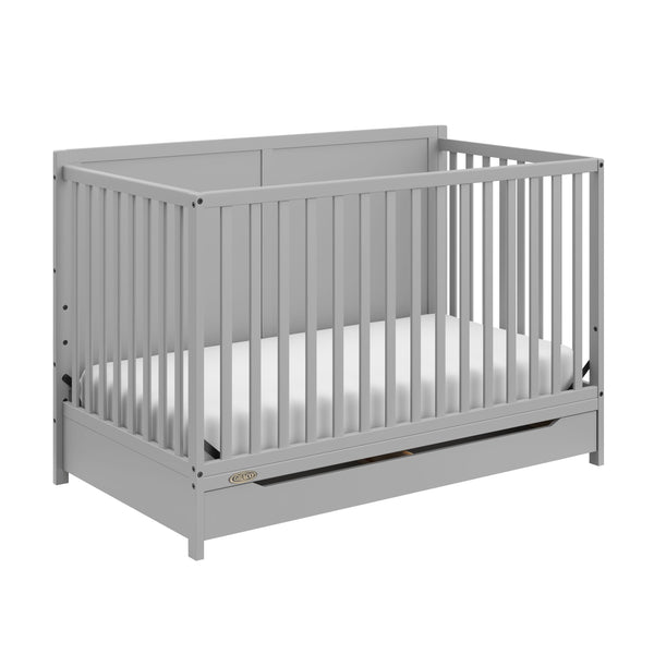Graco Melrose 5-In-1 Convertible Crib, Grey V7