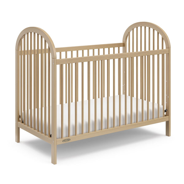 Graco Olivia 3-In-1 Driftwood Convertible Crib with Adjustable Base I8