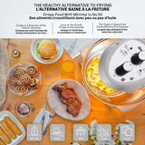 Granitestone Glass Air Fryer, Silver