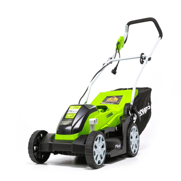 Greenworks 9A 2-in-1 Corded Lawn Mower, 14-in F6