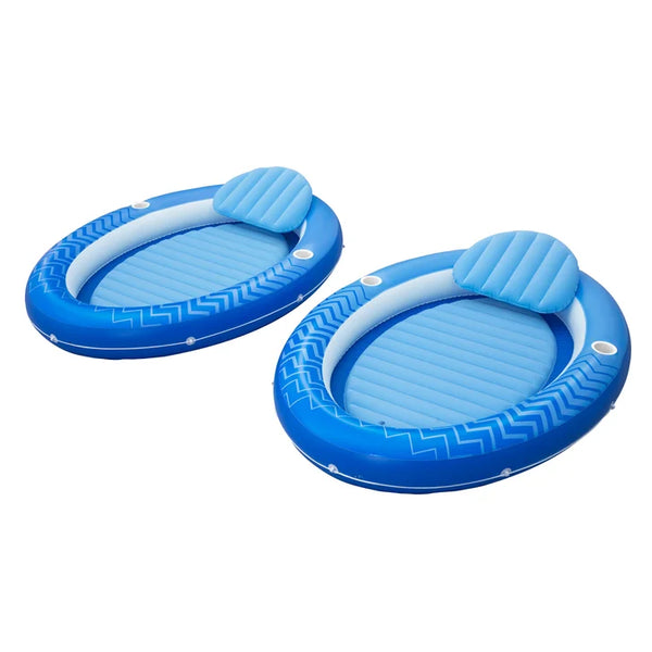H20GO! Comfort Plush Cover Lounge Float, 2 pack Q3